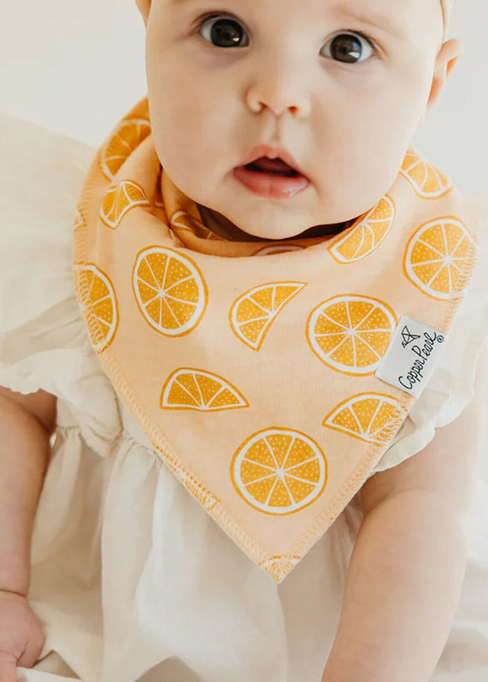 Clementine Bandana Bib Set - 4-Pack