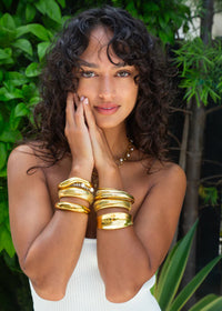 Cascade Cuff Bracelet - Gold