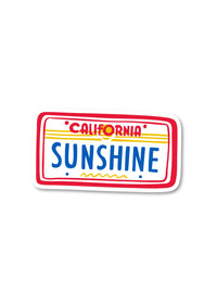 California Sunshine Plate Sticker