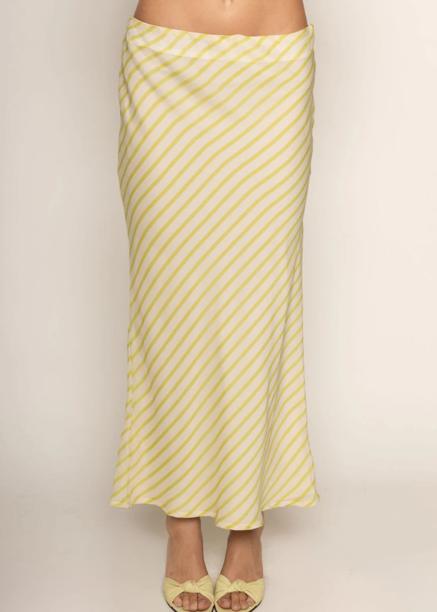 Carina Maxi Skirt - Lime