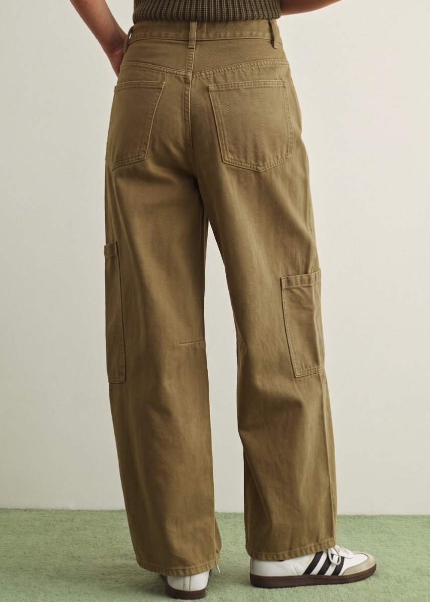 Ceile Pants - Washed Brown