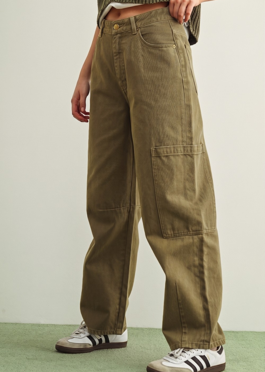 Ceile Pants - Washed Brown