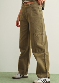 Ceile Pants - Washed Brown