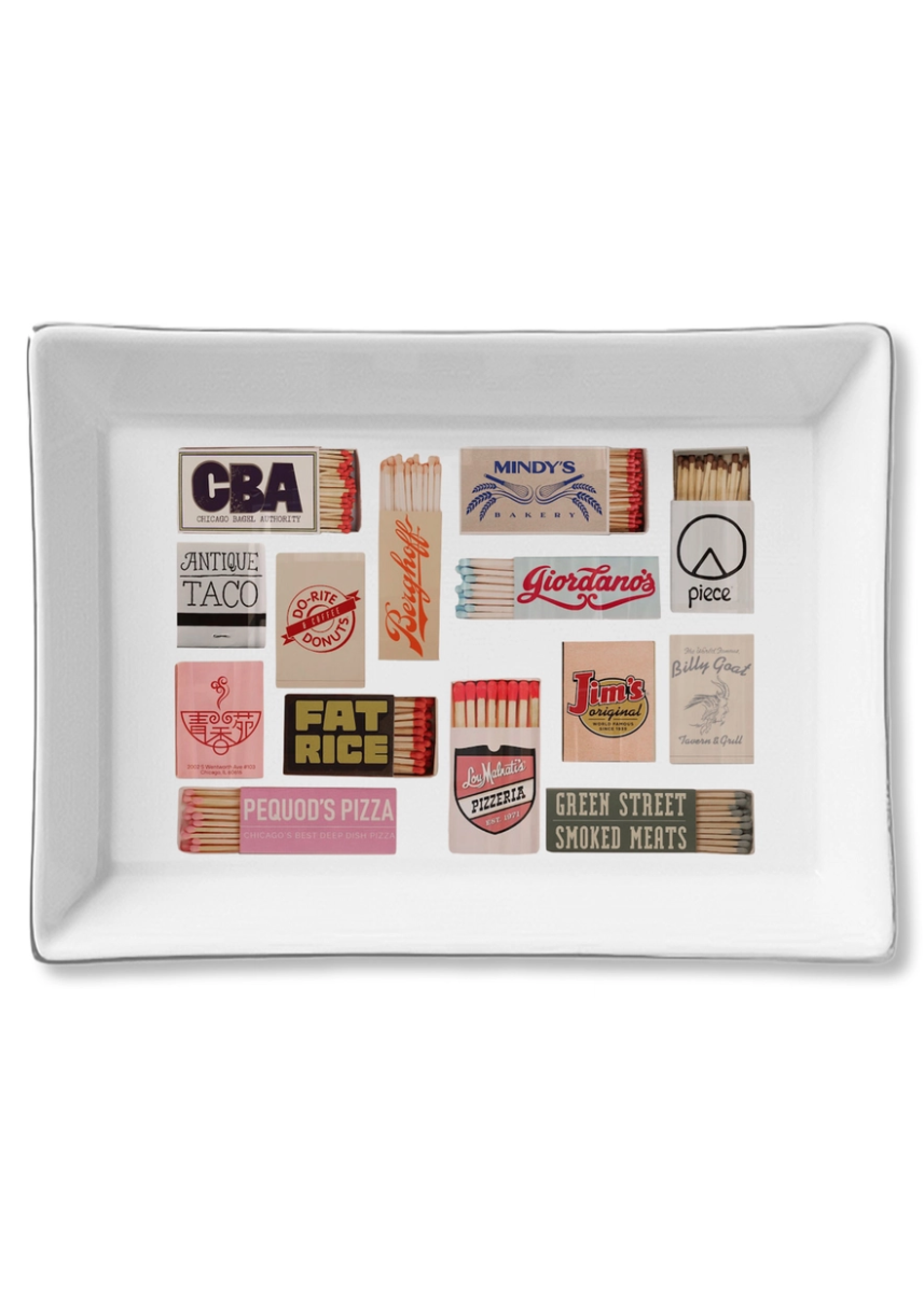 Ceramic Trinket Tray - Chicago Matchbox