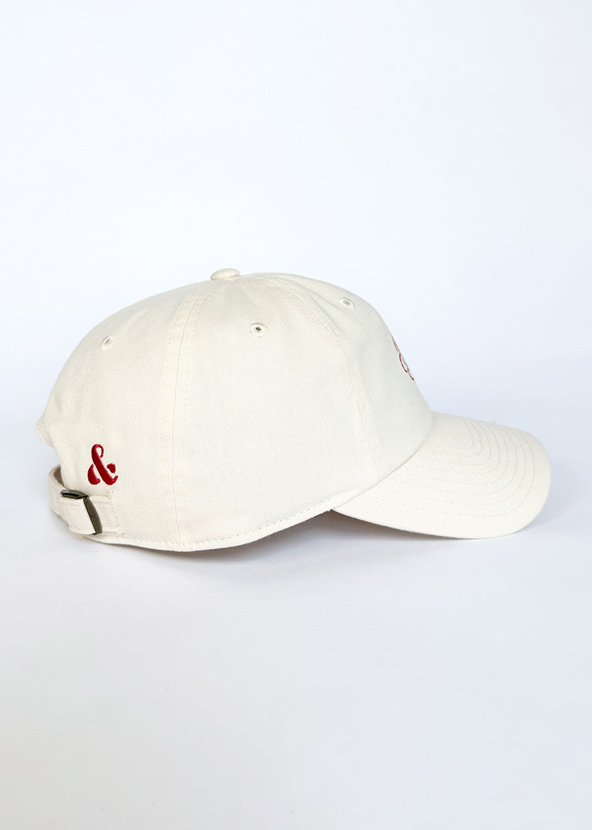 Chainstitch Chicago Dog Dad Hat - Ivory