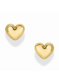 Charlotte Mini Heart Studs - Gold