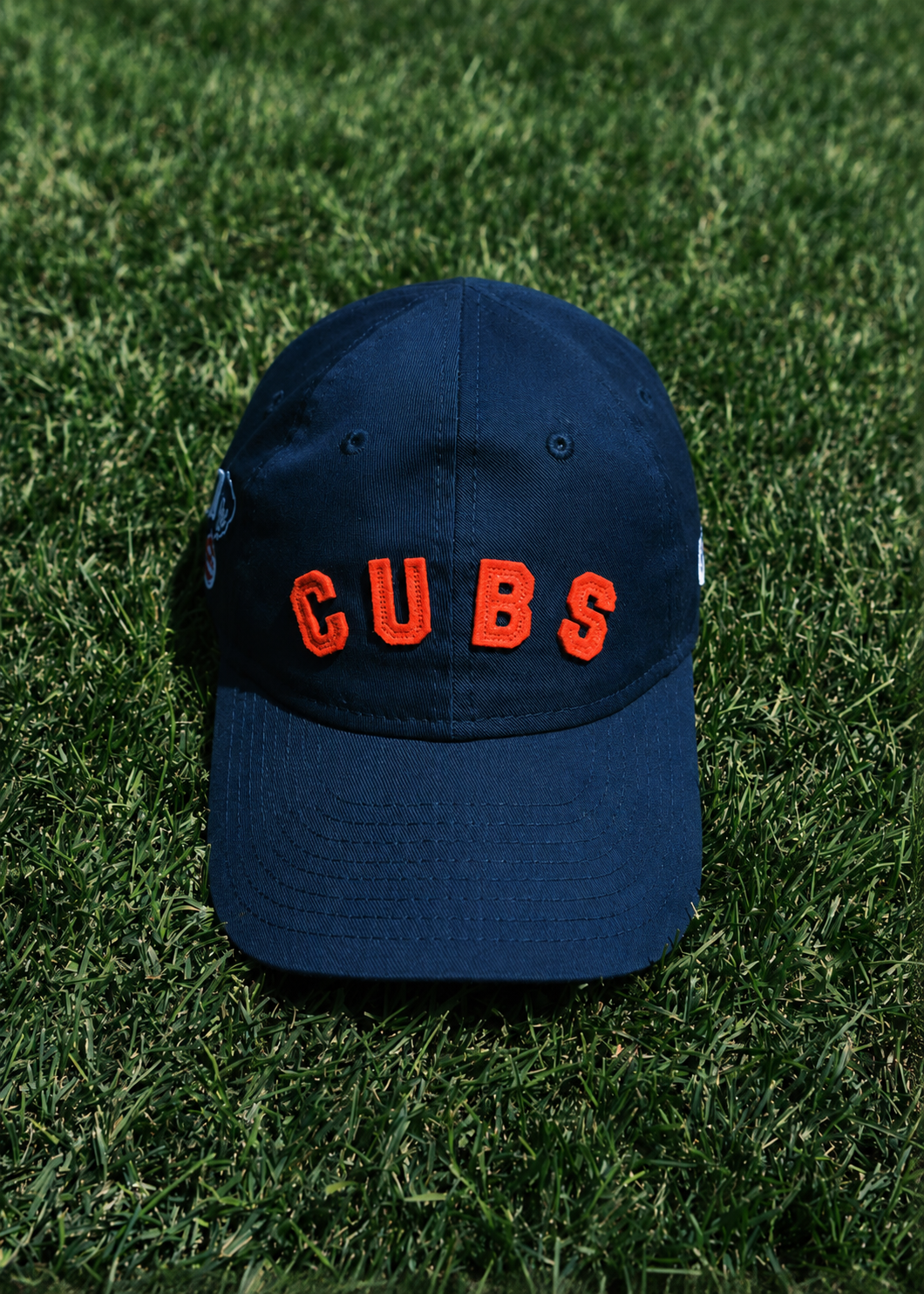 Toddler Cubs Felt Applique Dad Hat - Navy