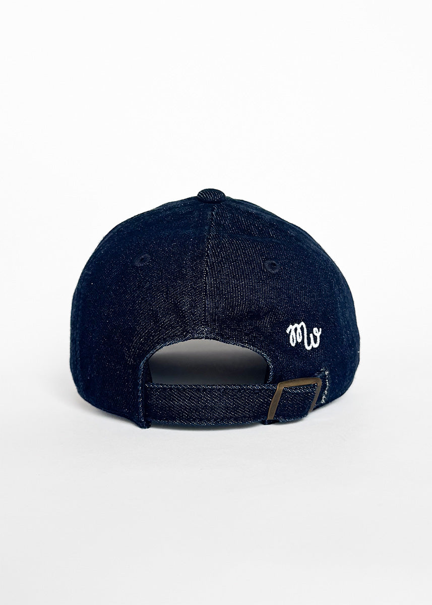 Toddler Chi Embroidered Dad Hat - Dark Denim