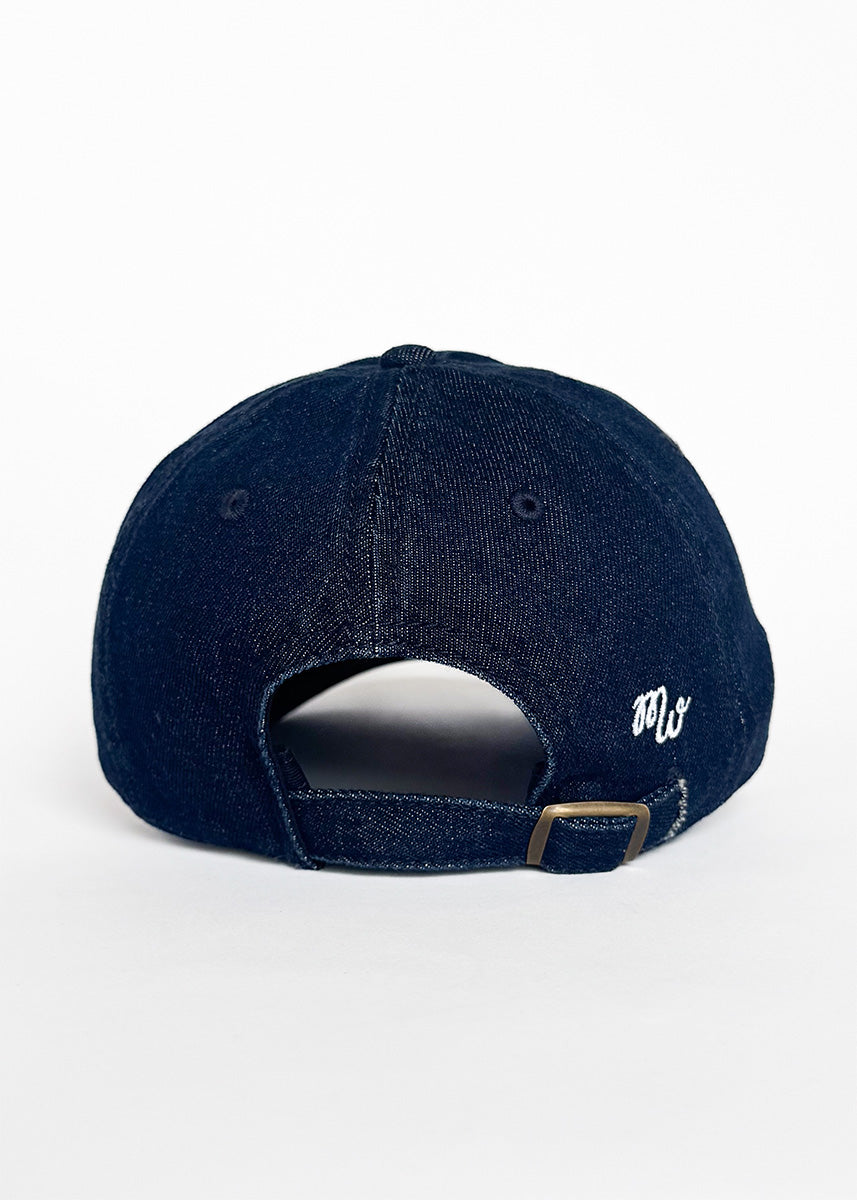 Youth Chi Embroidered Dad Hat - Dark Denim