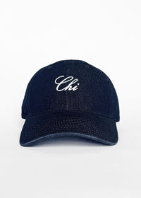Youth Chi Embroidered Dad Hat - Dark Denim