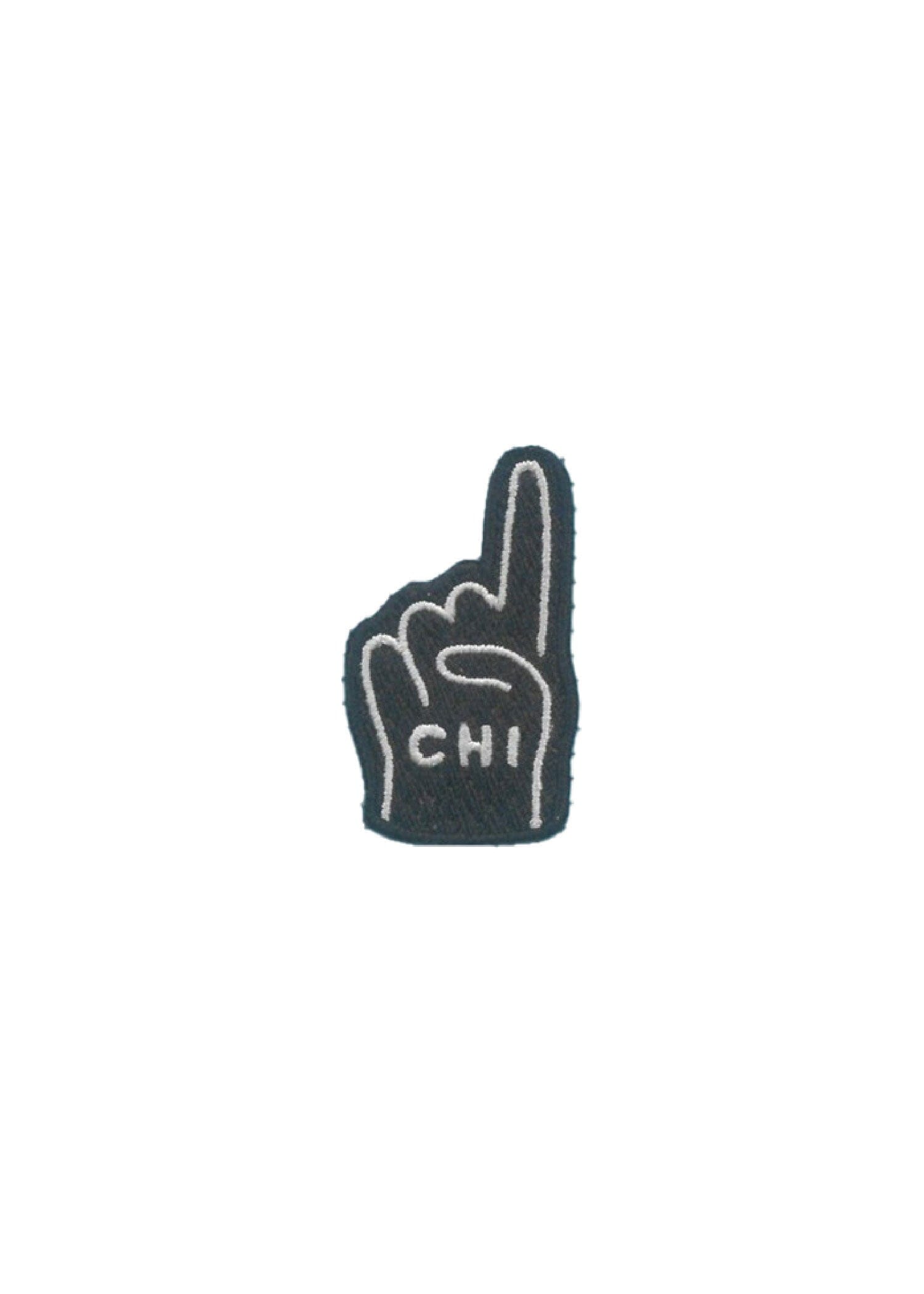 Chi Foam Finger Patch - Black & White – Alice & Wonder