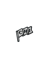 Chi Pennant Patch - Black & White