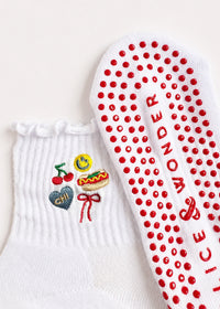 Chicago Icons Ruffle Pilates Sock
