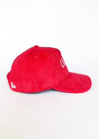 Chicago Blackhawks Wide Whale Cord Baseball Cap - Red