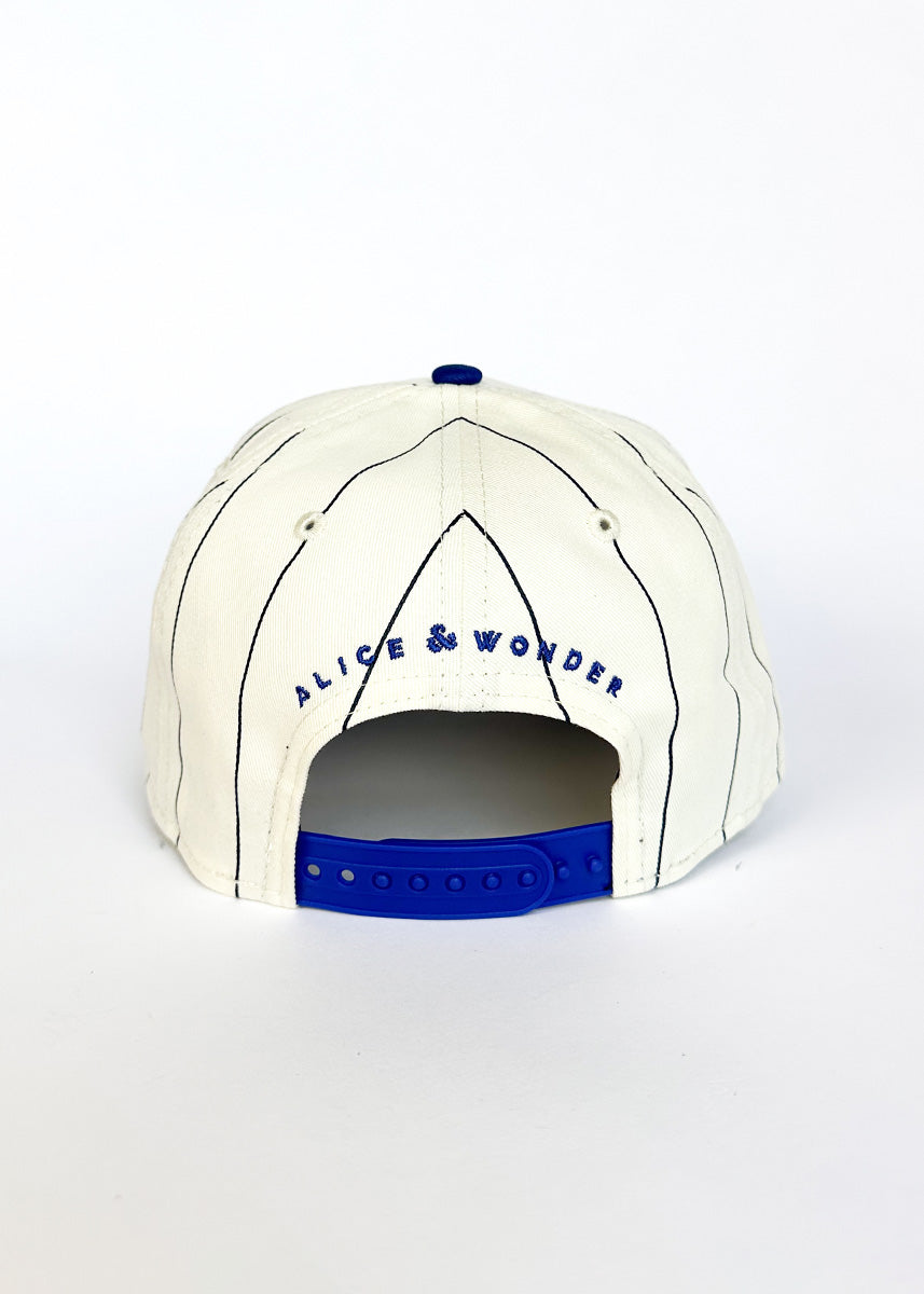 Chicago Cubs Pinstripe Puff Hat - Royal