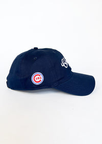 Chicago Cubs Vintage Logo Dad Hat - Navy
