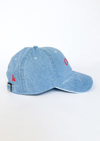 Chicago. Dad Hat - Denim & Red