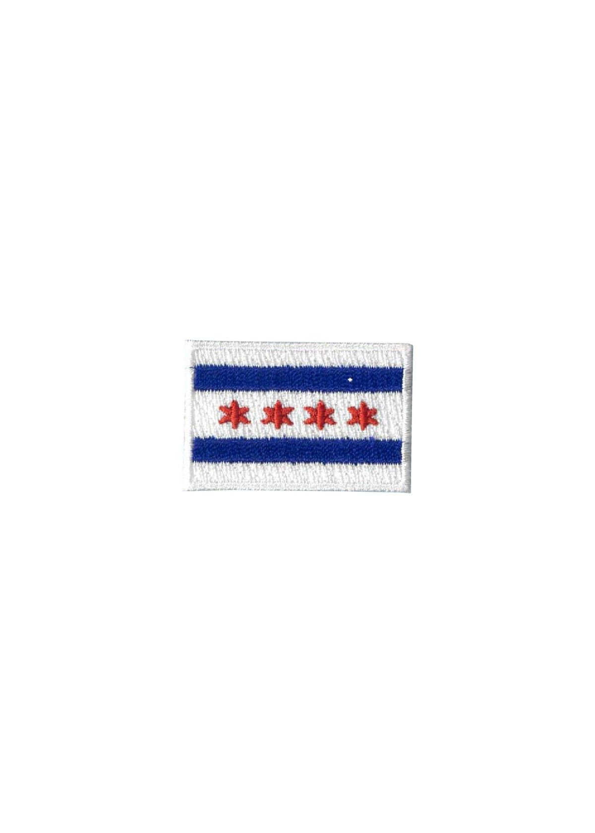 Chicago Flag Patch - Blue & Red