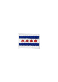 Chicago Flag Patch - Blue & Red