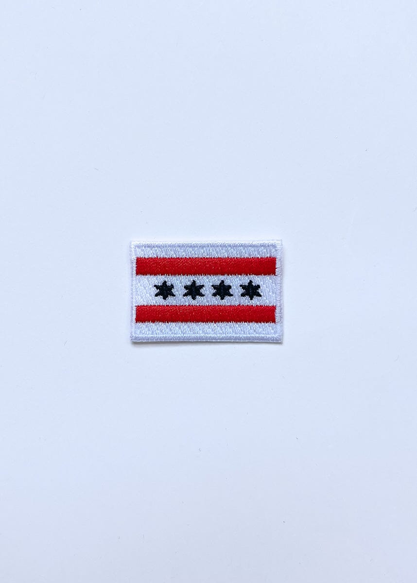 Chicago Flag Patch - Black & Red