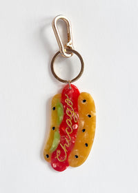 Chicago Hot Dog Keychain