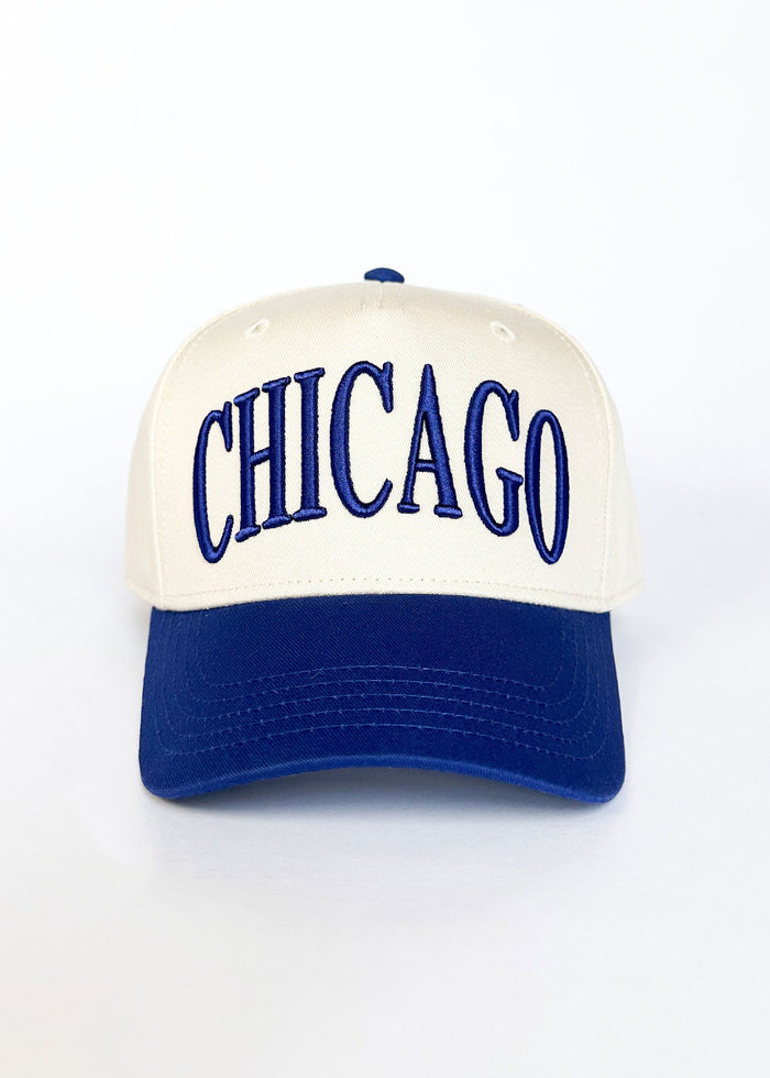 Chicago Puff Baseball Cap - Royal Blue