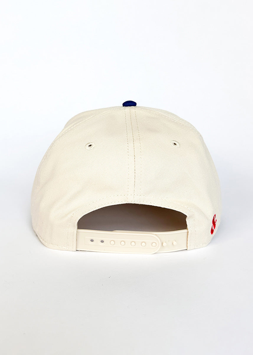 Chicago Puff Baseball Cap - Royal & Red