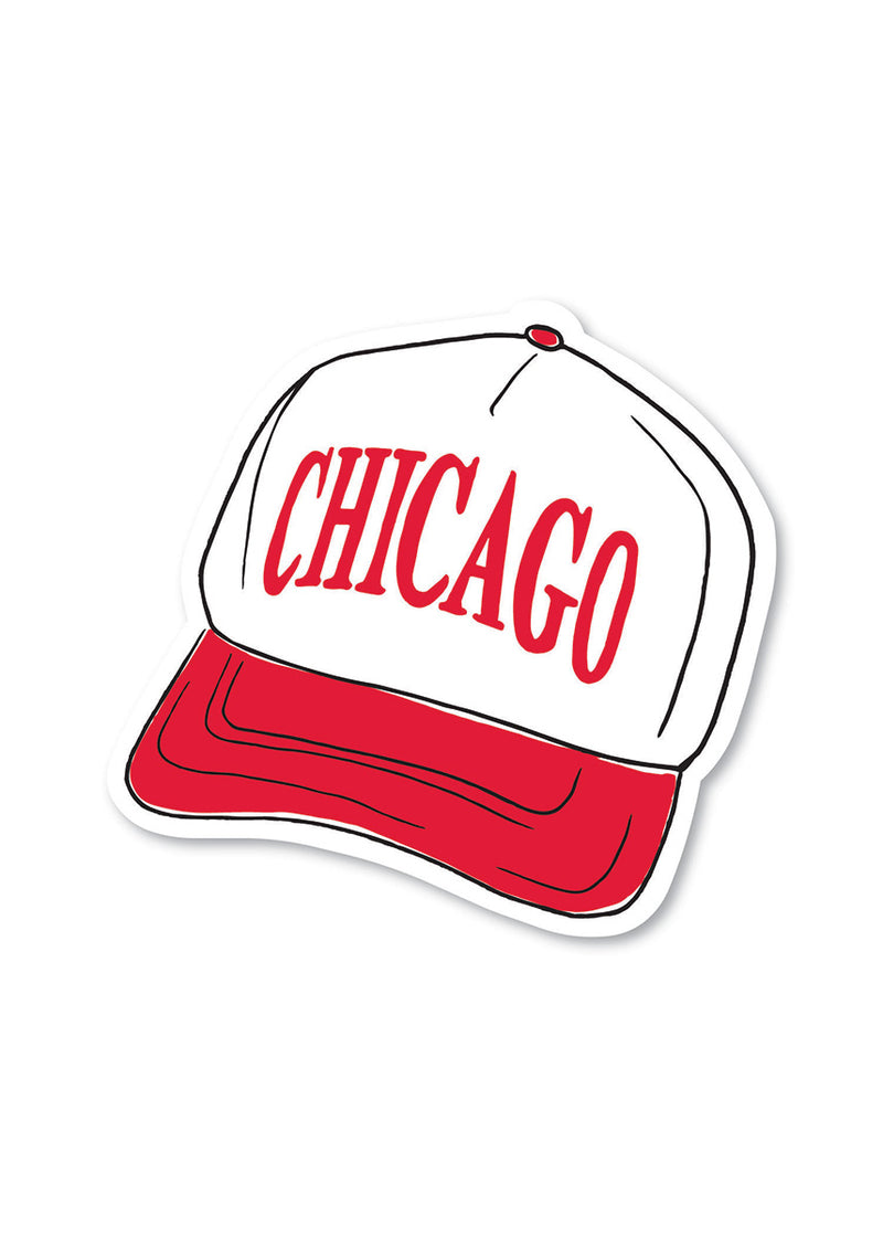Chicago Puff Hat Sticker
