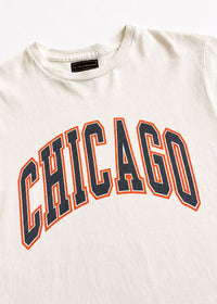Chicago Varsity Heavyweight Crop Tee - Navy & Orange