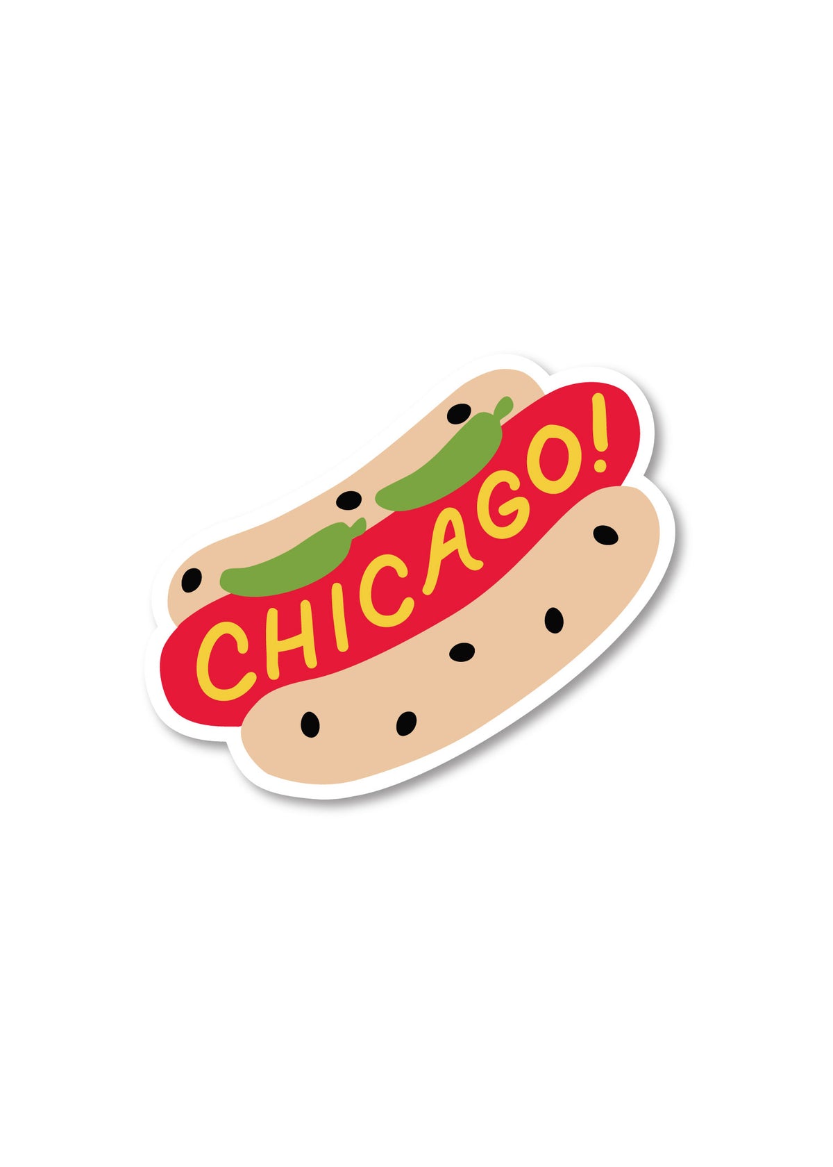 Chicago! Add Peppers Sticker