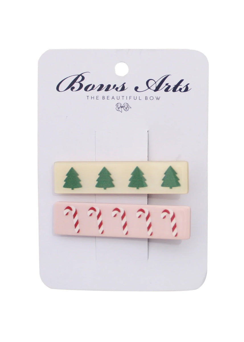 Christmas Bar Clip Set - Trees & Candy Canes