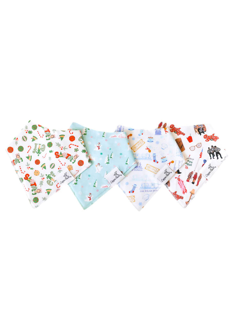 Christmas Classics Bandana Bib Set - 4-Pack