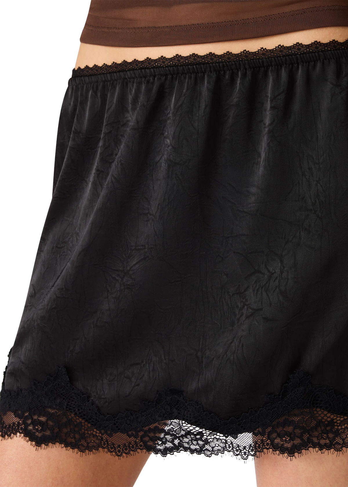 Cindi Lace Mini Skirt - Black