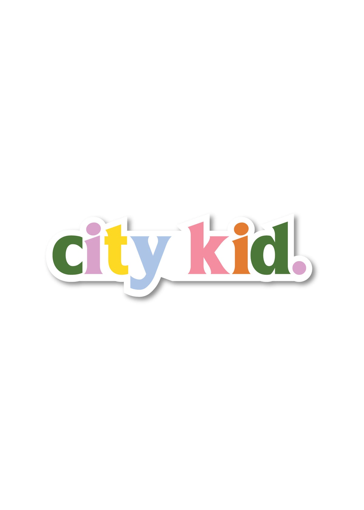City Kid Sticker
