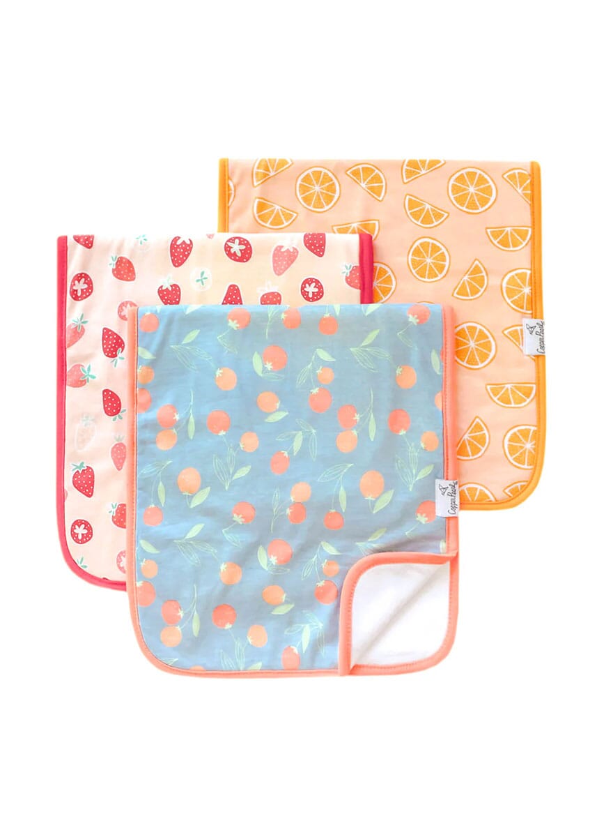 Clementine Burp Cloth Set - 3-Pack