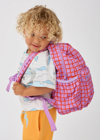 Cool Kid Backpack - Orchid Grid