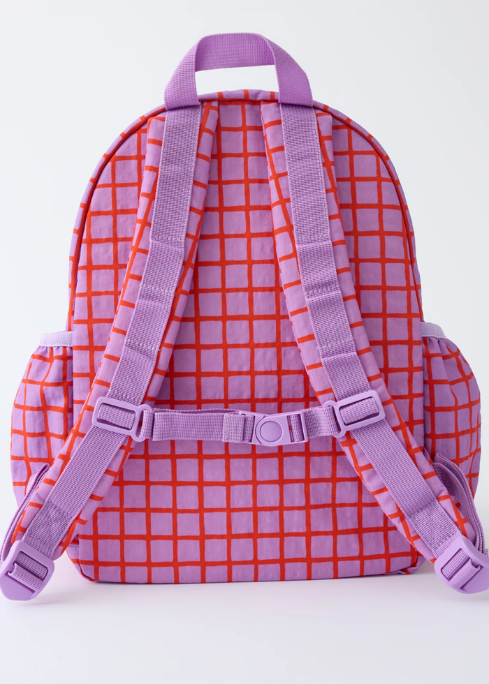 Cool Kid Backpack - Orchid Grid