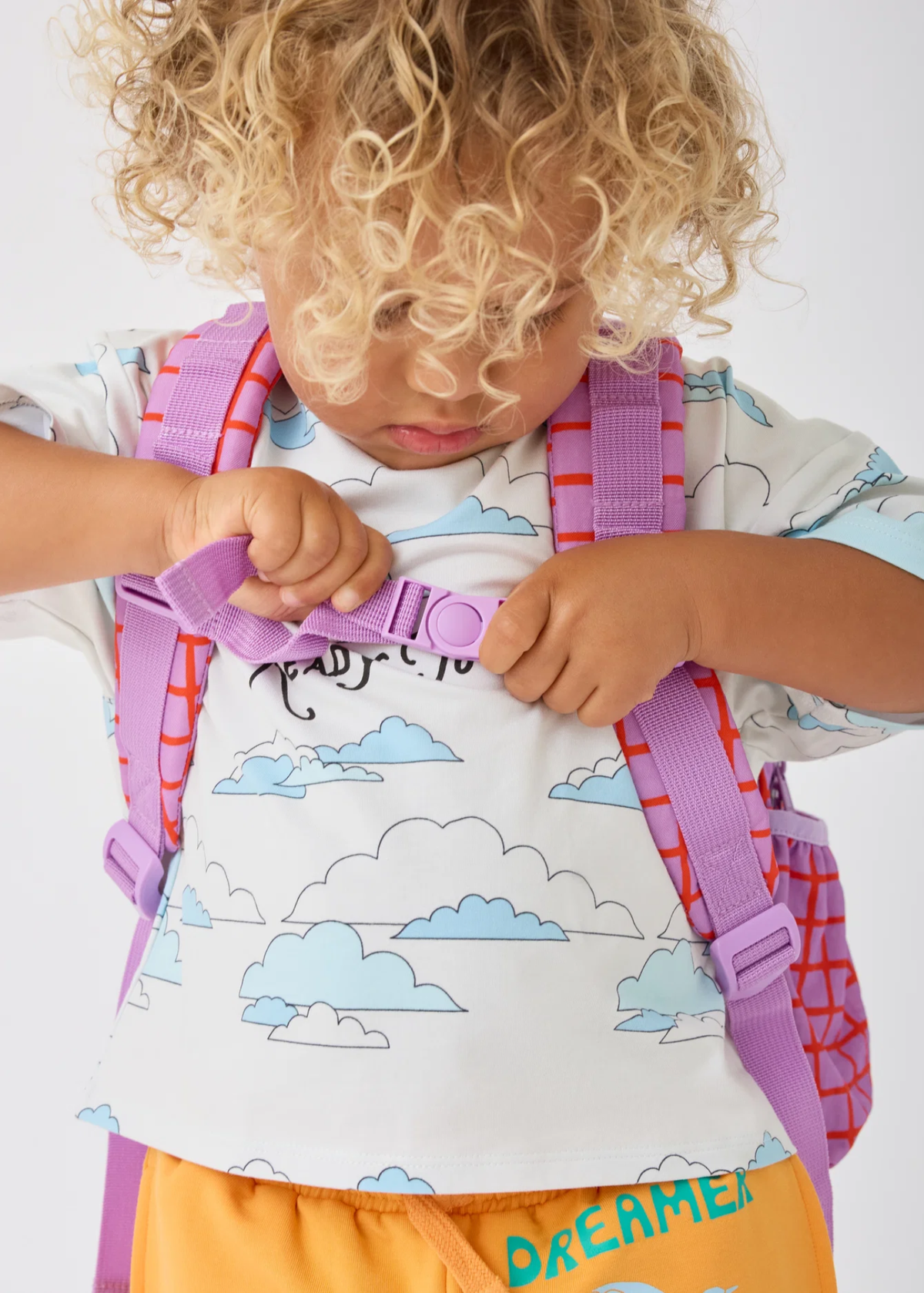 Cool Kid Backpack - Orchid Grid
