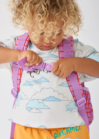Cool Kid Backpack - Orchid Grid