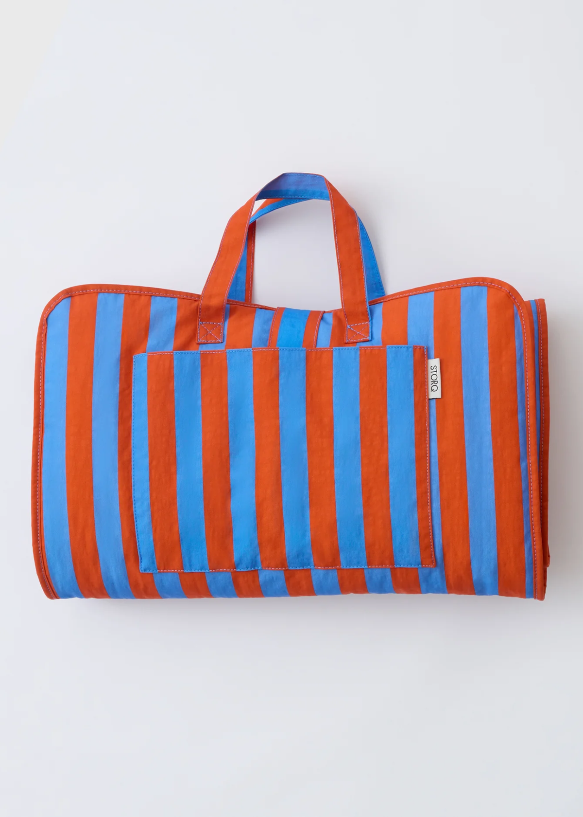 Cool Kid Nap Mat - Blue & Rust Stripe