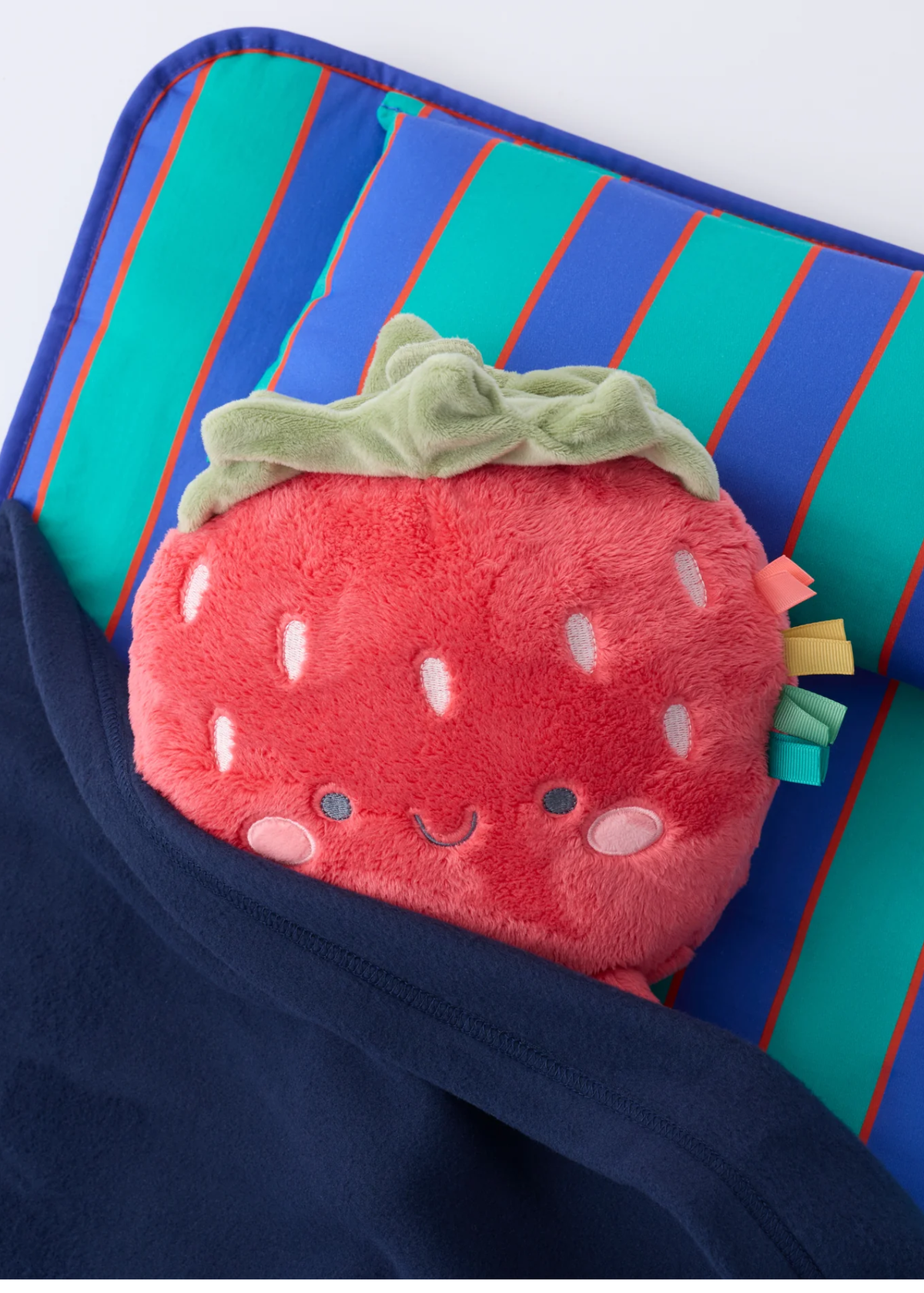 Cool Kid Nap Mat - Navy & Green Stripe