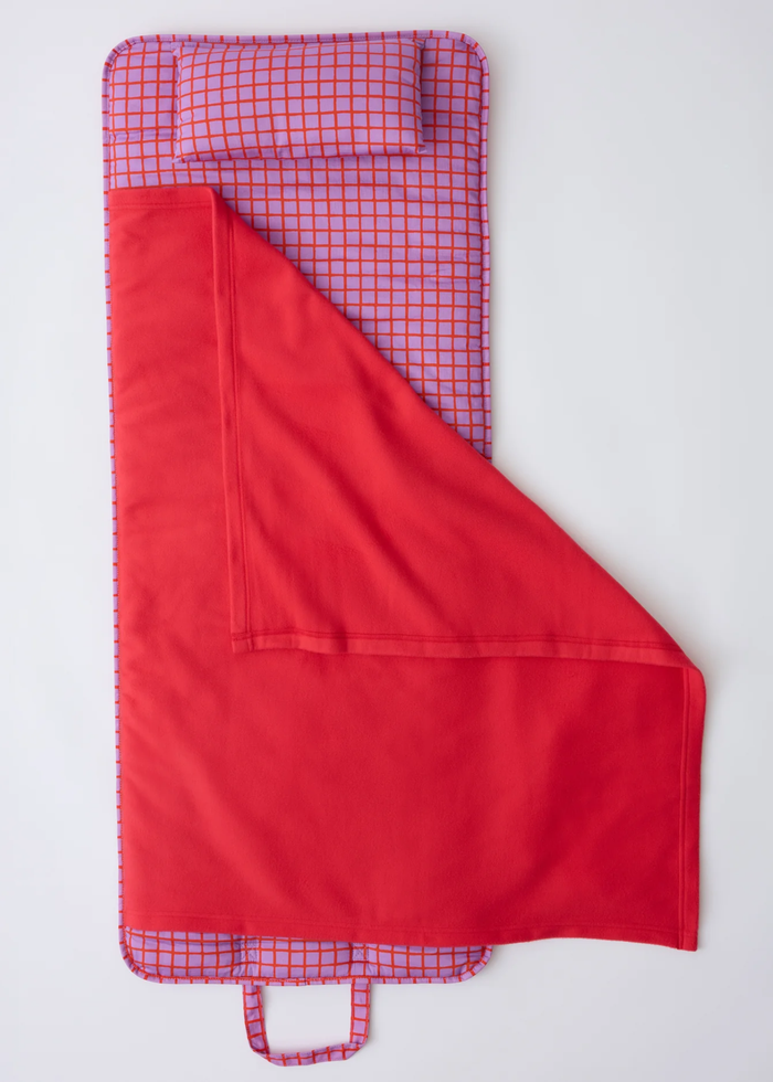 Cool Kid Nap Mat - Orchid Grid
