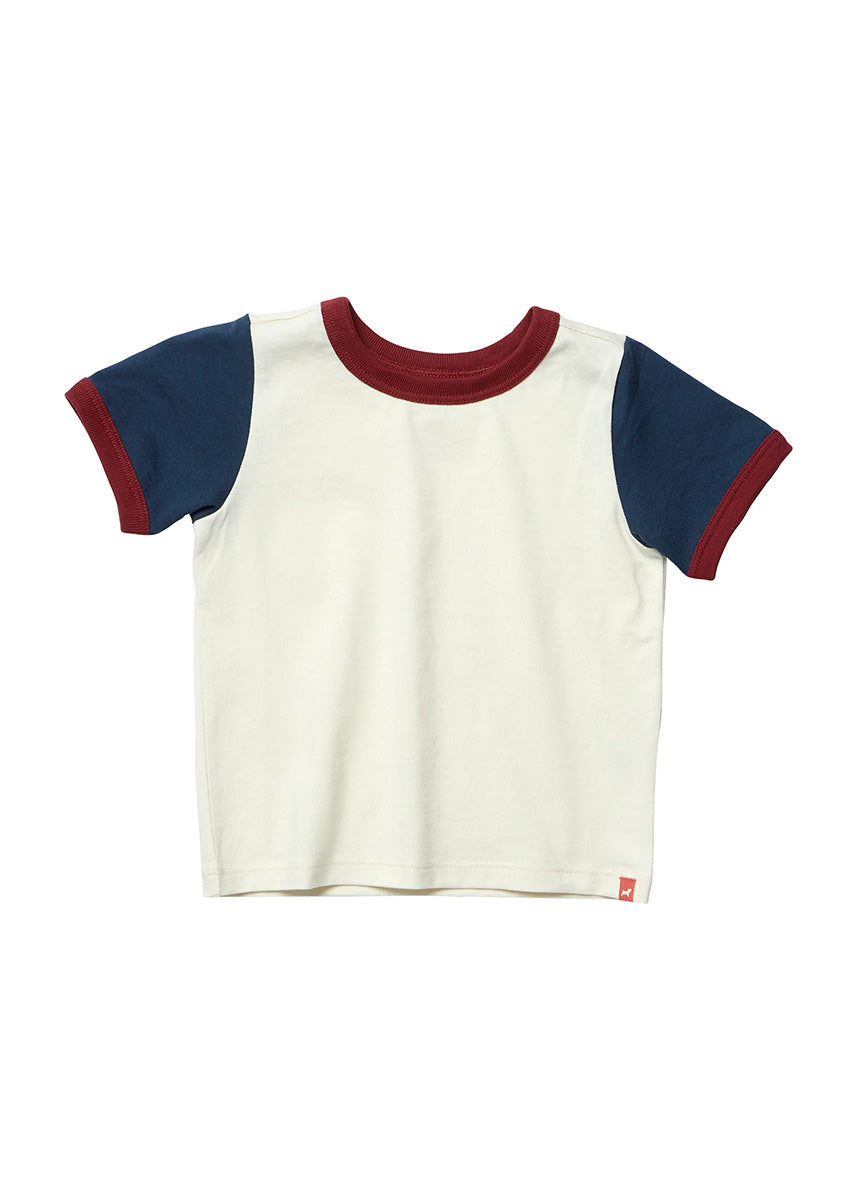 Adventure Ringer T-Shirt - White Navy