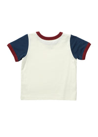 Adventure Ringer T-Shirt - White Navy