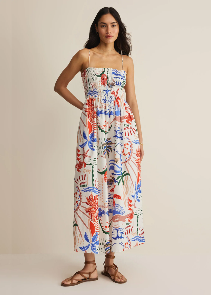 Cornelia Getaway Midi Dress - Multi