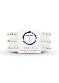 Small Hair Ties (Set Of 3) - Crystal Clear