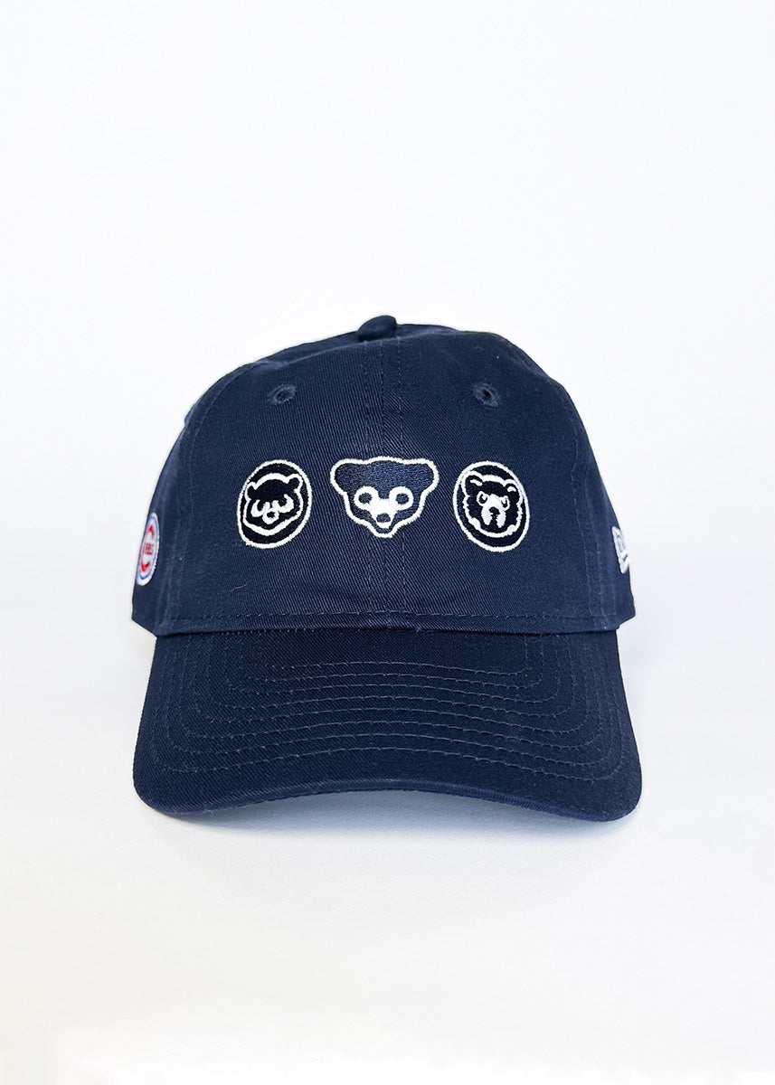 Youth Chicago Cubs Bears Dad Hat - Navy