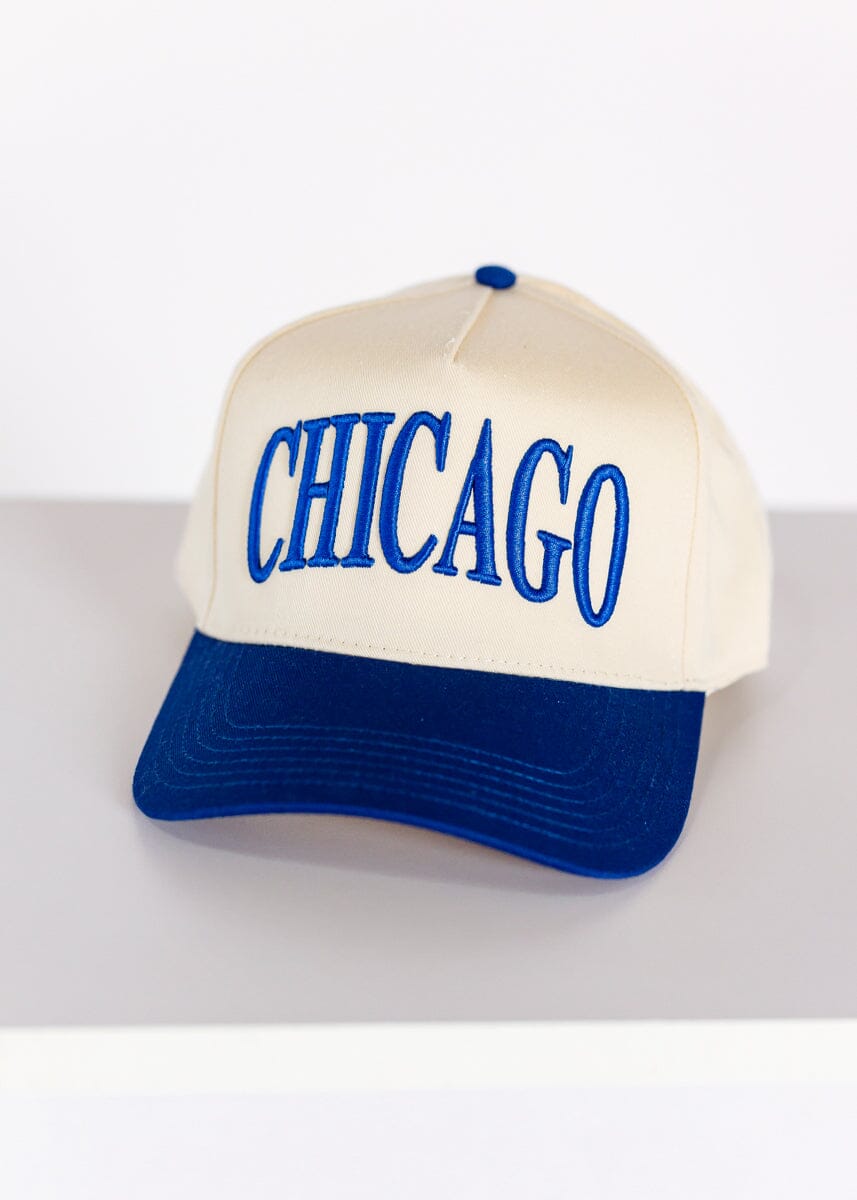 Chicago Puff Baseball Cap - Royal Blue