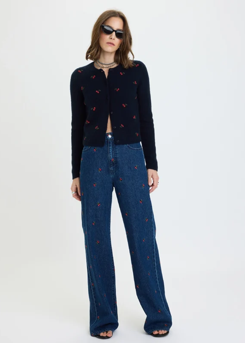 Far Out High-Rise Wide Leg - Cherry Avenue