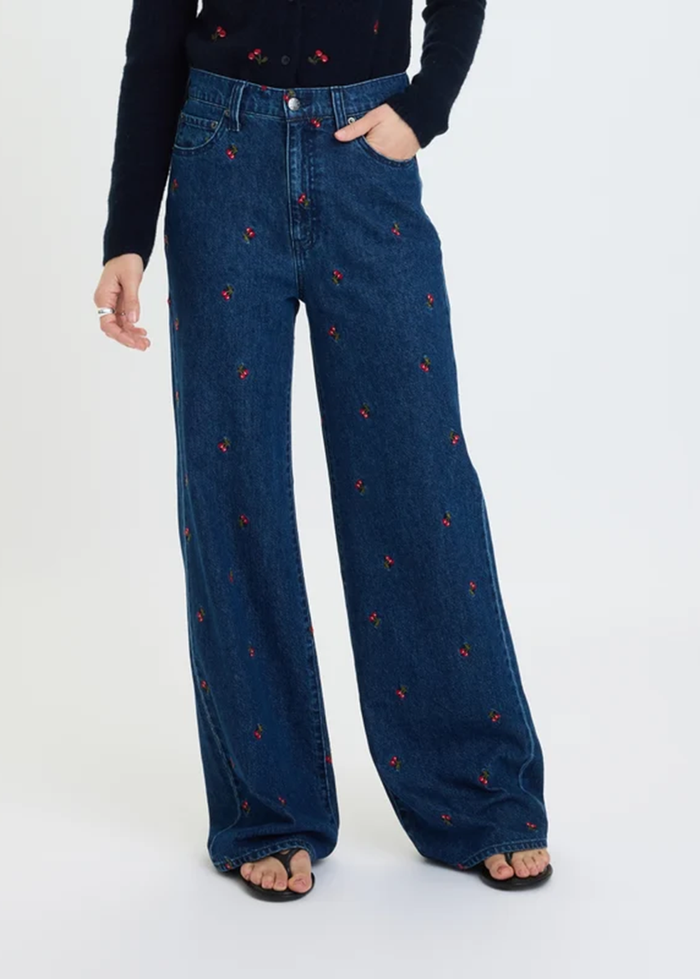 Far Out High-Rise Wide Leg - Cherry Avenue